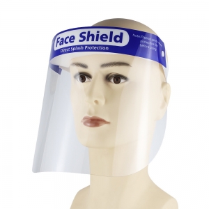甘孜高透双面覆膜face shield防雾PET塑料隔离面罩 定制全脸防护面罩